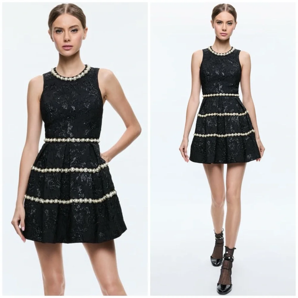 ALICE + OLIVIA Alistair Mini Gown Dress